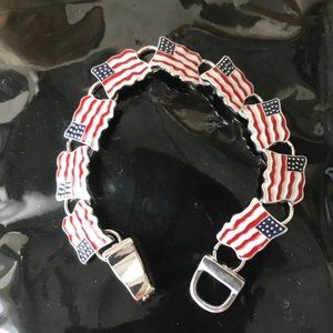 American Flag Bracelet Magnetic Closure July 4